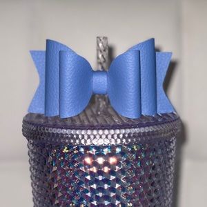 Starbucks Bow topper periwinkle blue